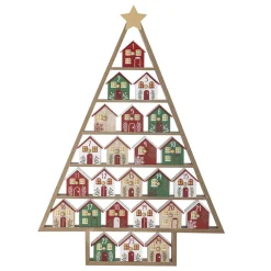 Bloomingville Weihnachtsdeko-Adventskalender Calvin Tannenbaum-Form