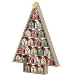 Bloomingville Weihnachtsdeko-Adventskalender Calvin Tannenbaum-Form