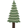 Bloomingville Weihnachtsdeko|Wanddekoration-Adventskalender mit Ringen in Baumform