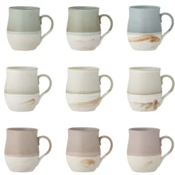 Bloomingville Becher, Tassen & Cups|Geschirr & Tischdeko Skandinavisch-Ash Becher aus Steingut 3er