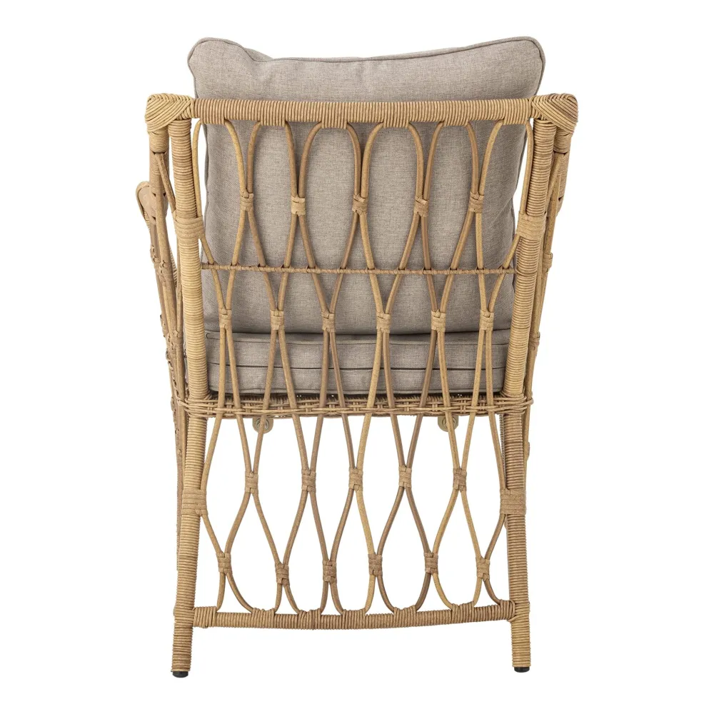 Bloomingville Gartenmöbel|Gartenmöbel-Belluce Loungesessel mit Hocker