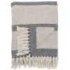 Bloomingville Decken & Plaids-Überwurf aus recycelter Baumwolle