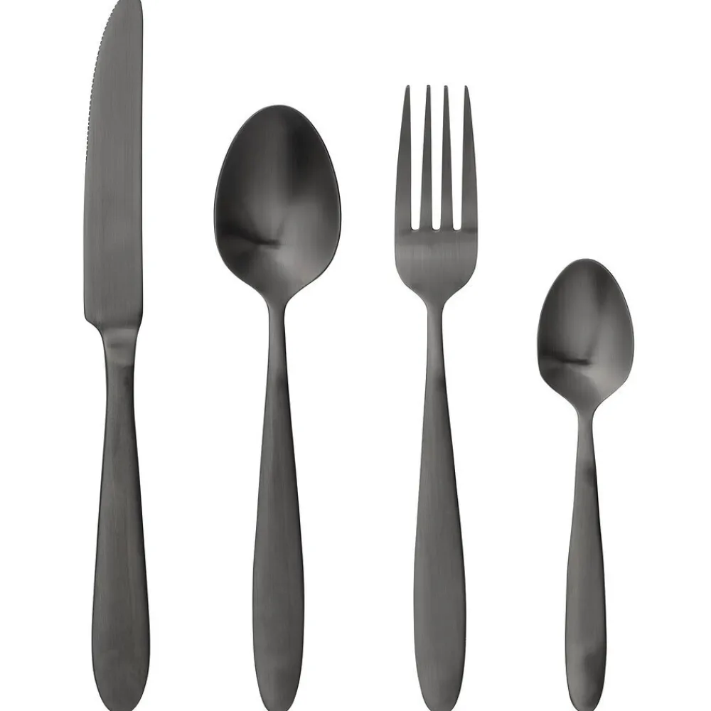 Bloomingville Geschirr & Tischdeko Skandinavisch|Besteck-Besteck Frea 4er Set, Edelstahl