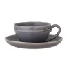 Bloomingville Becher, Tassen & Cups|Geschirr & Tischdeko Skandinavisch-Cappuccinotasse mit Untertasse Raben