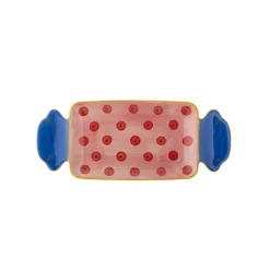 Bloomingville Servierplatten & Bretter|Geschirr & Tischdeko Skandinavisch-Caramella Servierplatte Rose aus Steingut
