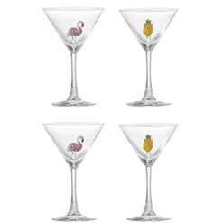 Bloomingville Trinkgläser|Geschirr & Tischdeko Skandinavisch-Cocktailglas Misa, 4er Set