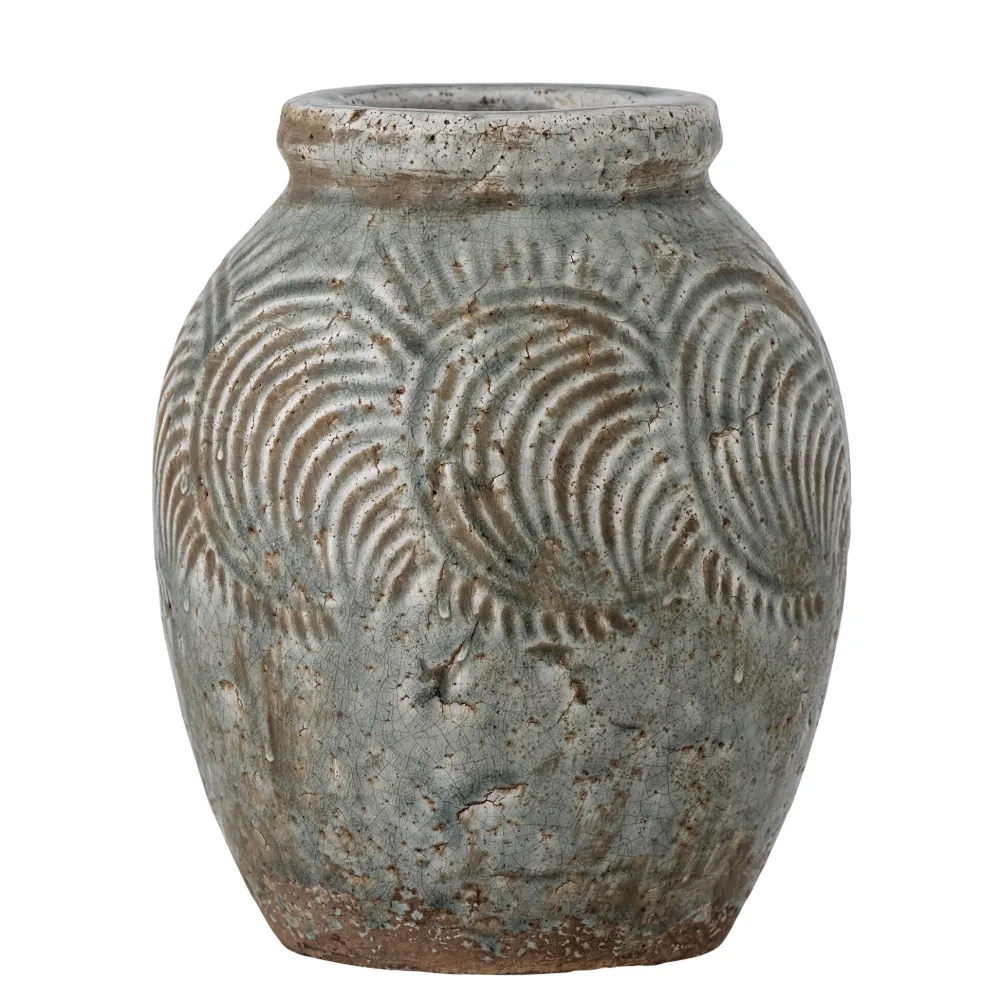 Bloomingville Vasen-Damian Deko-Vase, Terrakotta