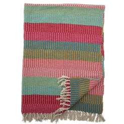 Bloomingville Decken & Plaids-Decke Isnel aus recycelter Baumwolle