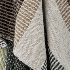 Bloomingville Decken & Plaids-Decke Isnel aus recycelter Baumwolle