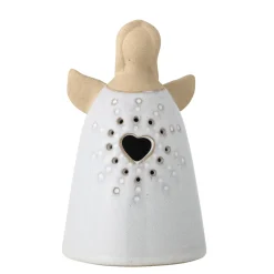 Bloomingville Weihnachtsdeko|Deko-Objekte & Figuren-Deko Engel mit Licht aus Steingut