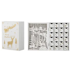 Bloomingville Weihnachtsdeko|Deko-Objekte & Figuren-Elimar Adventskalender mit Licht