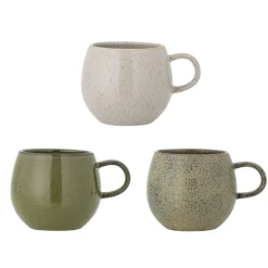 Bloomingville Becher, Tassen & Cups|Geschirr & Tischdeko Skandinavisch-3er-Set Becher Addison Grün