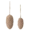 Bloomingville Weihnachtsdeko-2er Set Ornament Milie Tannenzapfen