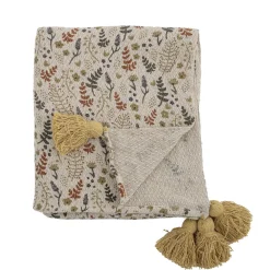 Bloomingville Decken & Plaids-Filipa Decke, Recycelte Baumwolle