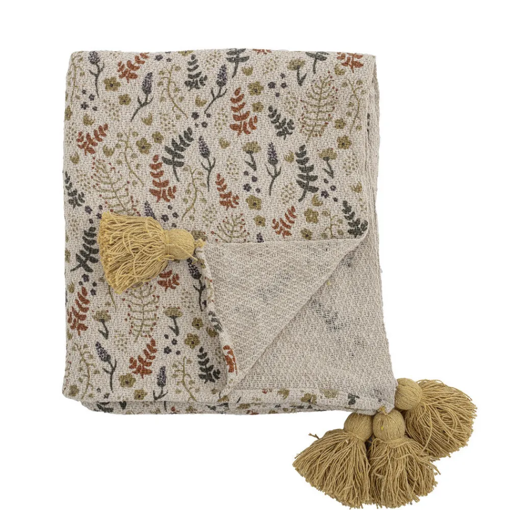 Bloomingville Decken & Plaids-Filipa Decke, Recycelte Baumwolle