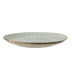 Bloomingville Teller|Geschirr & Tischdeko Skandinavisch-Fleur Teller groß, Natur, Steingut