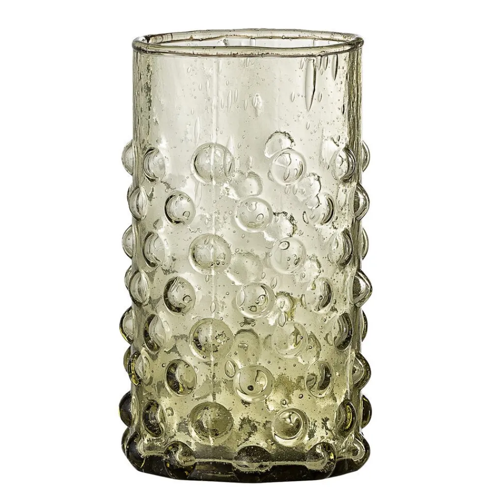 Bloomingville Trinkgläser|Geschirr & Tischdeko Skandinavisch-Freja Trinkglas aus recyceltem Glas