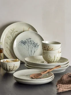 Bloomingville Geschirr & Tischdeko Skandinavisch-Geschirr-Set Bea, Steingut