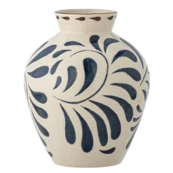 Bloomingville Vasen-Heikki Vase blau, Steingut
