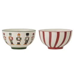 Bloomingville Schüsseln & Schalen|Geschirr & Tischdeko Skandinavisch-Jolly Schalen, Weihnachten, 2er Set