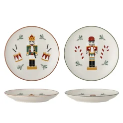 Bloomingville Teller|Geschirr & Tischdeko Skandinavisch-Jolly Weihnachtsteller im 2er Set