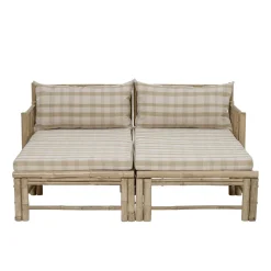 Bloomingville Gartenmöbel|Gartenmöbel-Korfu Modul Pouf Hocker Bambus