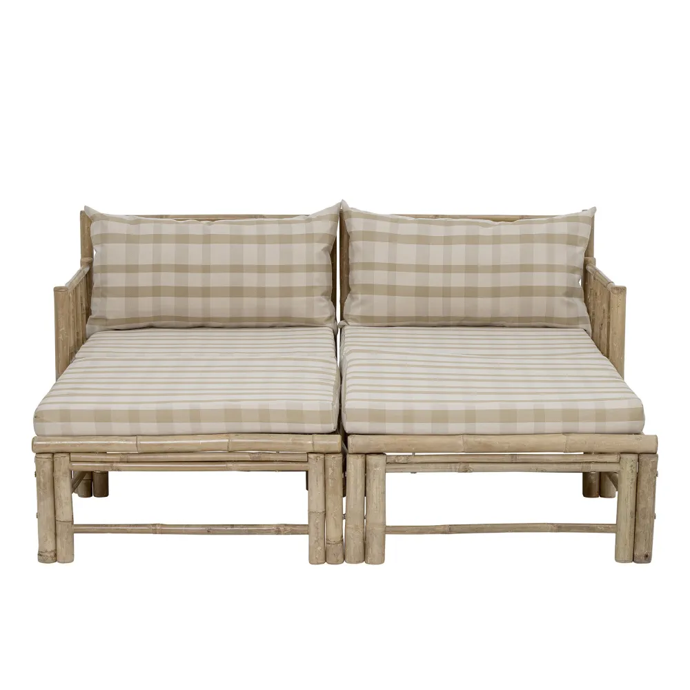 Bloomingville Gartenmöbel|Gartenmöbel-Korfu Modul Pouf Hocker Bambus
