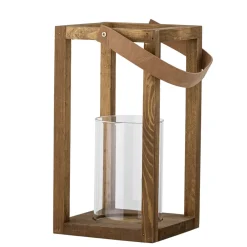 Bloomingville Laternen Für Garten Und Outdoor|Laternen-Laterne mit Glas Lyra, Kiefer