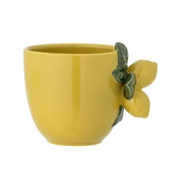 Bloomingville Geschirr & Tischdeko Skandinavisch|Becher, Tassen & Cups-Limone Tasse, Gelb, Steingut