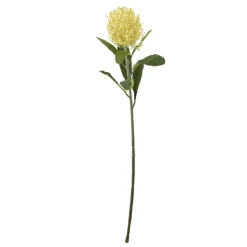 Bloomingville Kunstblumen & Kunstpflanzen-Needle Flower Stiel, Gelb, Kunstblume