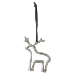 Bloomingville Weihnachtsdeko-Ornament Elch Rooni aus Aluminium