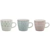 Bloomingville Becher, Tassen & Cups|Geschirr & Tischdeko Skandinavisch-Patrizia Becher, 3er, Steingut