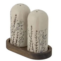 Bloomingville Salz- & Pfefferstreuer-Salz und Pfefferset Bea aus Steingut