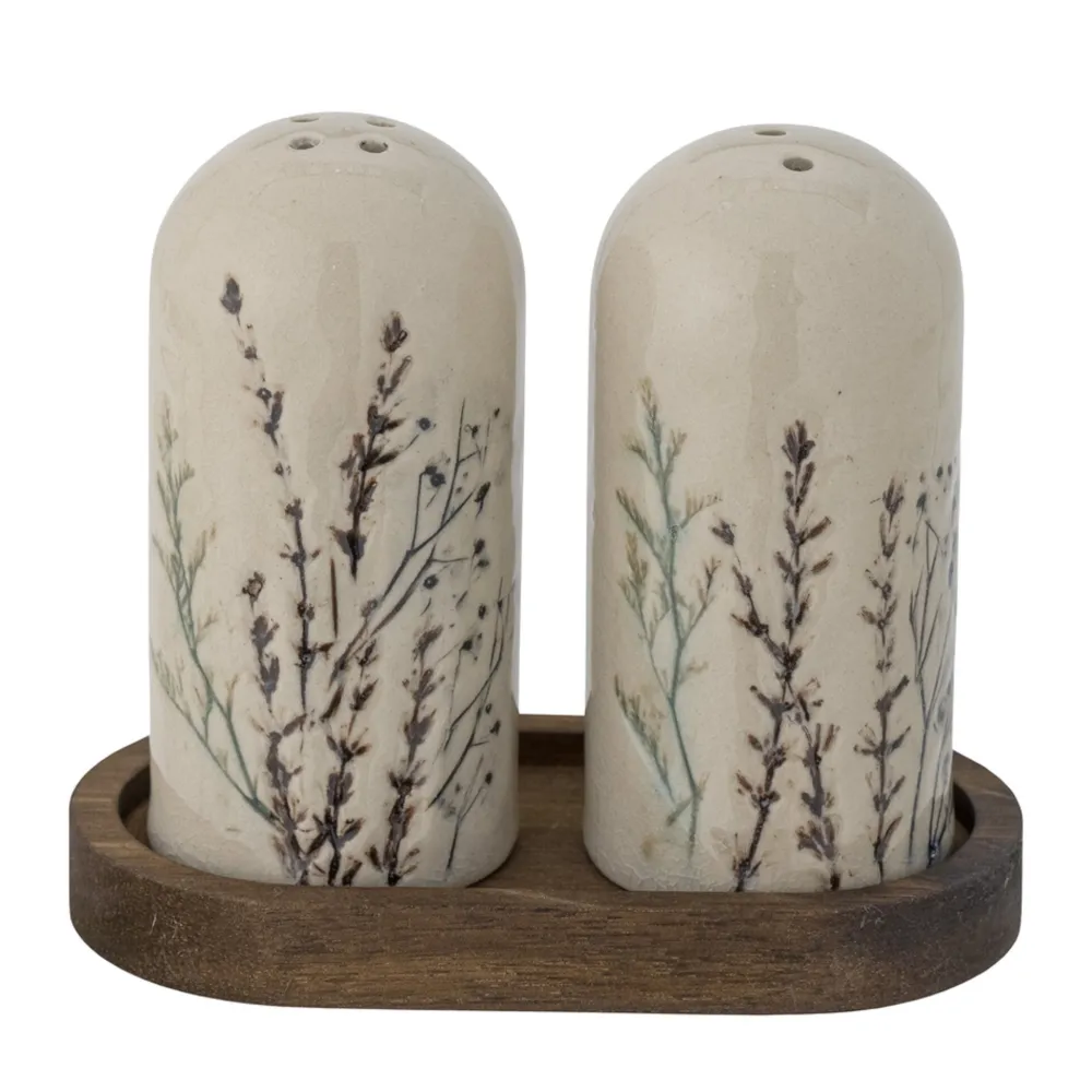 Bloomingville Salz- & Pfefferstreuer-Salz und Pfefferset Bea aus Steingut