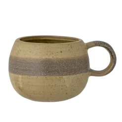 Bloomingville Geschirr & Tischdeko Skandinavisch|Becher, Tassen & Cups-Solange große Tasse, Natur, Steingut