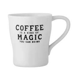 Bloomingville Geschirr & Tischdeko Skandinavisch|Becher, Tassen & Cups-Tasse Wendy mit Schrift, Steingut
