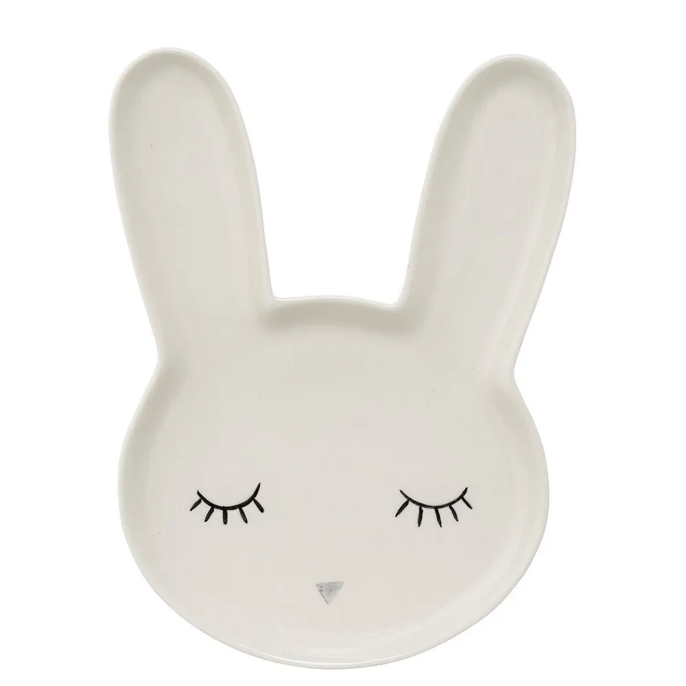Bloomingville Kindergeschirr-Teller Smilla Hase aus Steingut