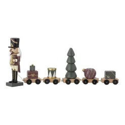 Bloomingville Weihnachtsdeko|Deko-Objekte & Figuren-Weihnachtlicher Dekozug Vadim aus Holz