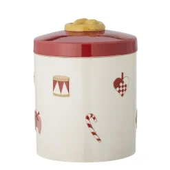 Bloomingville Weihnachtsdeko|Geschirr & Tischdeko Skandinavisch-Yule Gefäß mit Deckel, Weihnachten