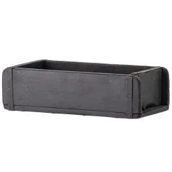 Bloomingville Bad-Aufbewahrung|Küchenaufbewahrung-Ziegelform Black Box recyceltes Holz