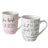 Boltze Becher, Tassen & Cups|Geschirr & Tischdeko Skandinavisch-Becher beste Mama, 2er Set