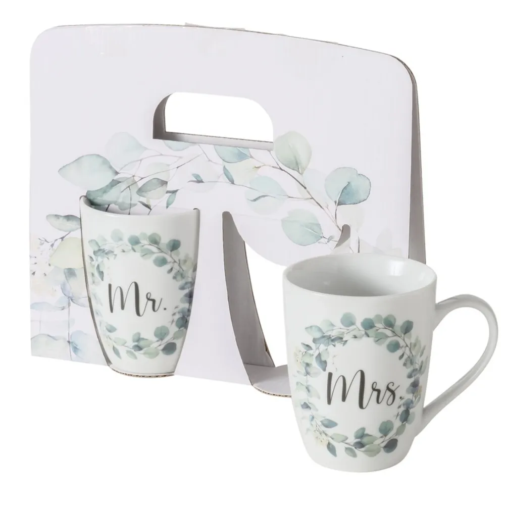 Boltze Becher, Tassen & Cups|Geschirr & Tischdeko Skandinavisch-Becher Eukana Mr und Mrs, 2-teilig