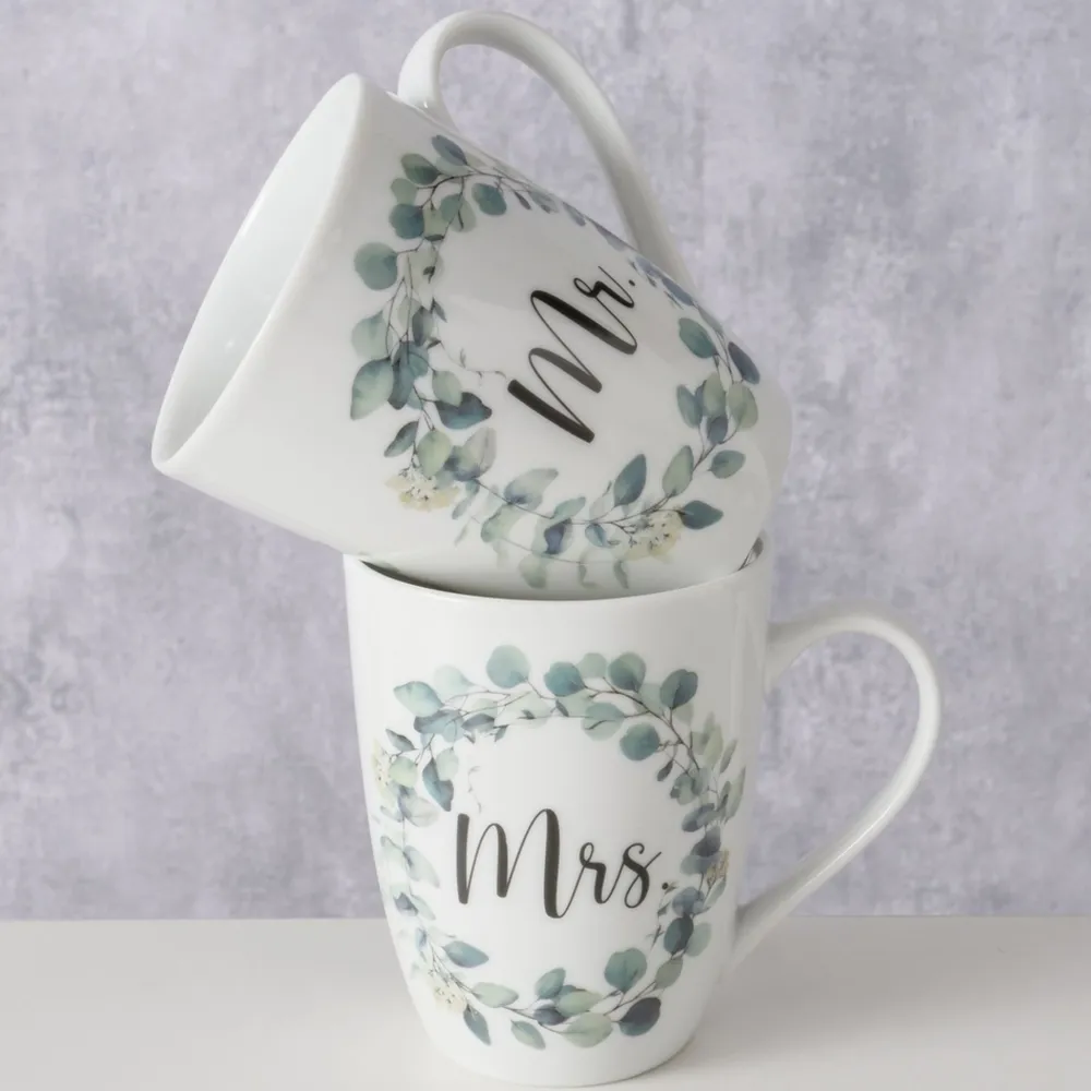 Boltze Becher, Tassen & Cups|Geschirr & Tischdeko Skandinavisch-Becher Eukana Mr und Mrs, 2-teilig