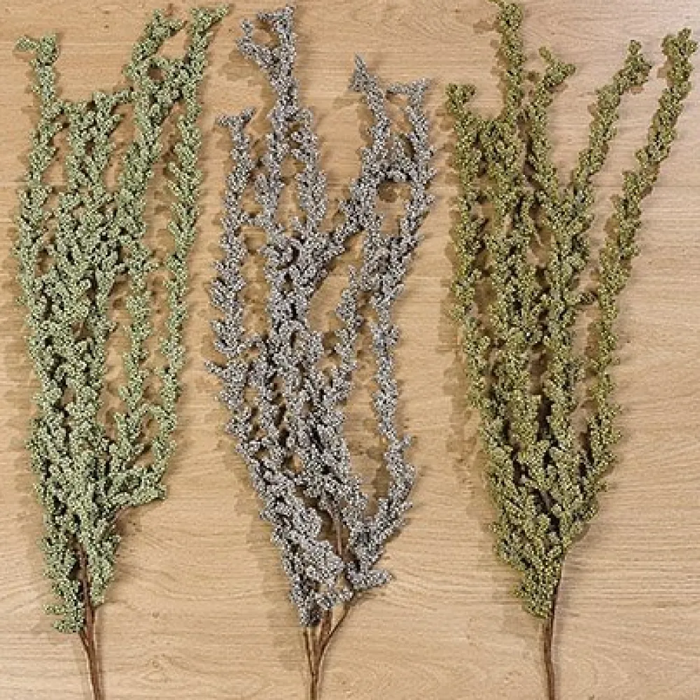 Boltze Kunstblumen & Kunstpflanzen-Dekozweig Soria 3er Set