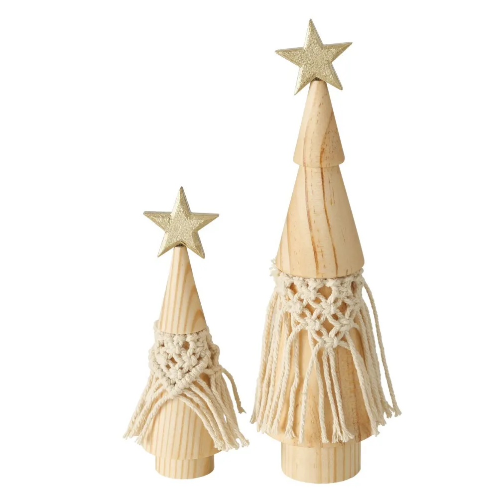 Boltze Weihnachtsdeko|Deko-Objekte & Figuren-2er Set Dekoaufsteller Bohio