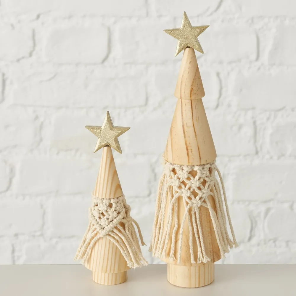 Boltze Weihnachtsdeko|Deko-Objekte & Figuren-2er Set Dekoaufsteller Bohio