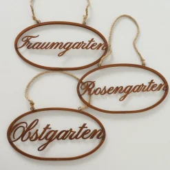 Boltze Schilder, Wandbilder & Poster-3er Set Schild Traumgarten