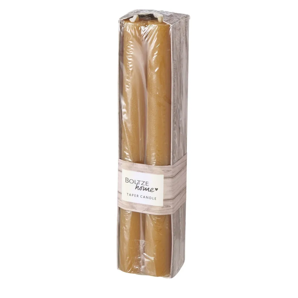 Boltze Weihnachtsdeko|Weihnachts- & Adventskerzen-4er Set Stabkerze Melia