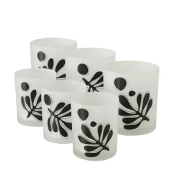 Boltze Teelichthalter-2er Set Teelichtglas Matty