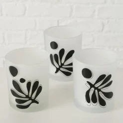 Boltze Teelichthalter-2er Set Teelichtglas Matty